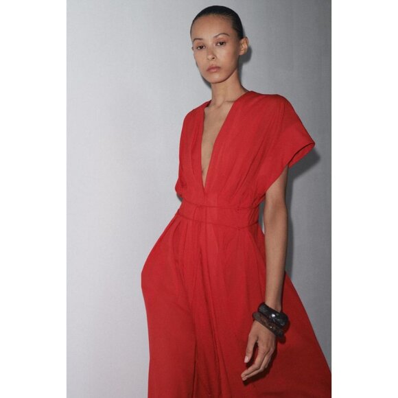 ZARA ZW COLLECTION MIDI DARTED DRESS - Picture 3 of 8